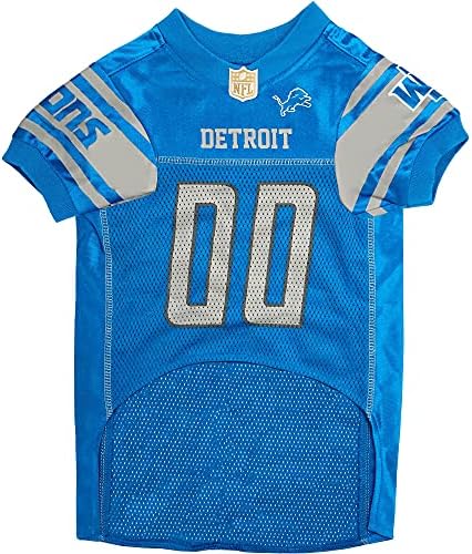 Pets First NFL Detroit Lions Dog Jersey, Size Large, Football Shirt Costume for Pet, Dog Sports T-Shirt, NFL Team Clothing for Cats, Licensed Pet Apparel Available in 7 Sizes and 32 Teams