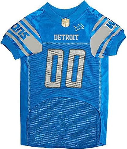 Pets First NFL Detroit Lions Dog Jersey, Size Large, Football Shirt Costume for Pet, Dog Sports T-Shirt, NFL Team Clothing for Cats, Licensed Pet Apparel Available in 7 Sizes and 32 Teams