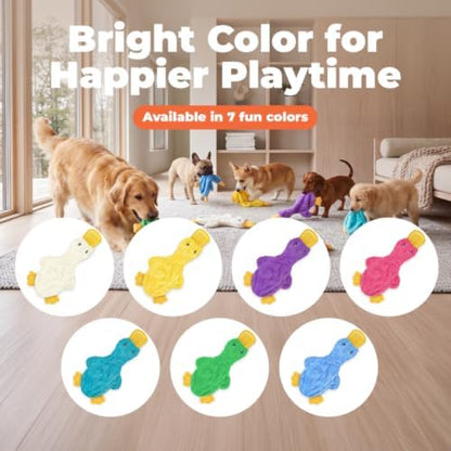 Best Pet Supplies Interactive Squeaky Dog Toy - Crinkle Duck, Purple