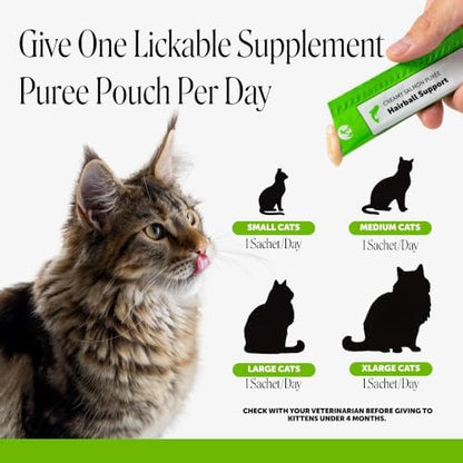Pet Honesty Vet Backed Hairball Remedy Lickable Puree, Salmon, 40 Ct