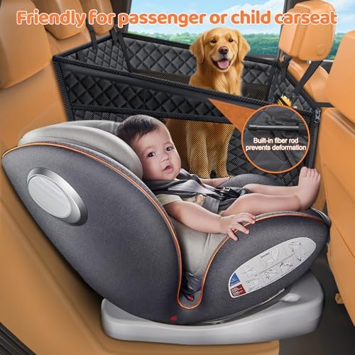 URPOWER Hard Bottom Dog Car Seat for Back Seat, Waterproof Hammock