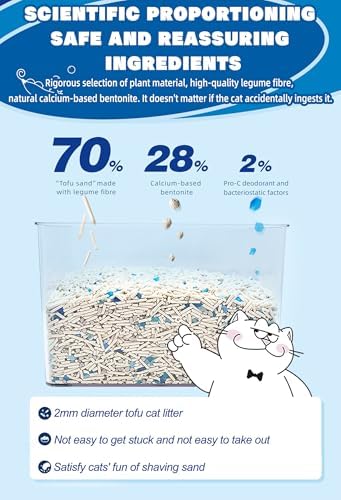 NIKORO Tofu Cat Litter,Strong Clumping Cat Litters,(5.29 lbs×1Bags)