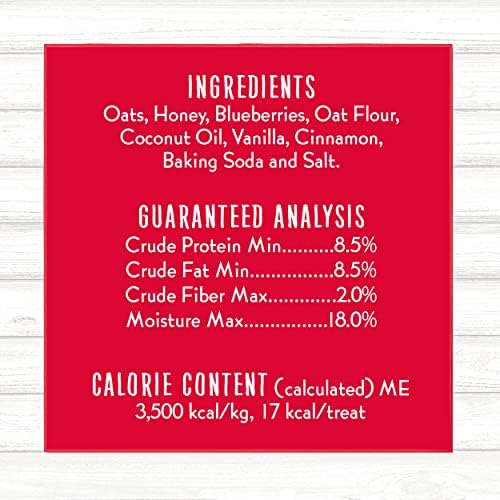 Charlee Bear Bearnola Bites Dog Treats, Blueberry Pie Flavor, 8oz (Pack of 2)