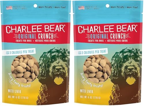 Charlee Bear Dog Treat, 6-Ounce, Liver (Pack of 2)