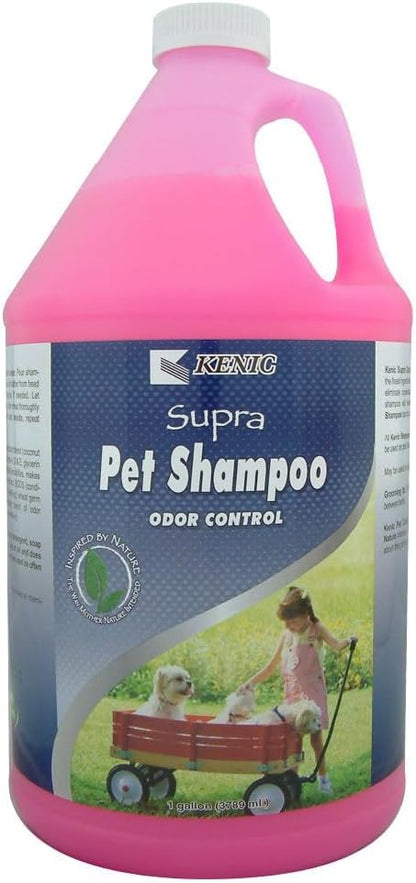 Kenic Supra Deodorizing Dog Shampoo, Powerful Odor Control Deep Clean, Naturally Derived Ingredients, Professional Groomer Formula, Made in USA