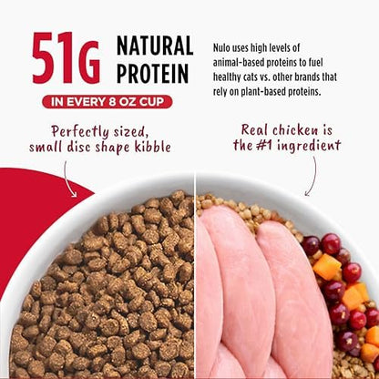 Nulo Freestyle Cat & Kitten Dry Food - Chicken & Cod Recipe, High Protein Grain Free Cat Food, Natural Kibble with Probiotics & Omega Fatty Acids, 14lb Bag