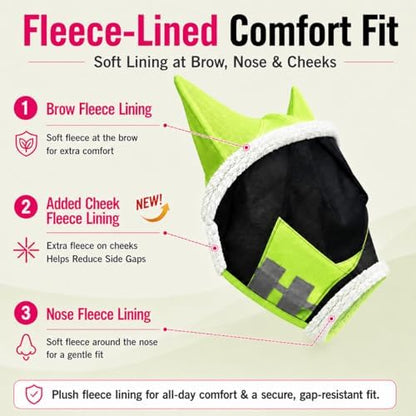 Horse Fly Mask for Horses with Ears