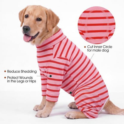 Kuoser Dog Recovery Suit, Anti-Licking Pajamas for Wounds