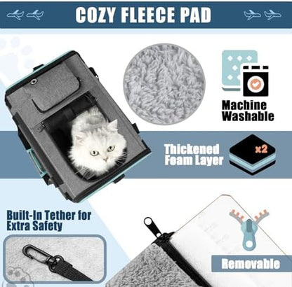 GAPZER Cat Carrier Alaska, Southwest Airline Approved TSA 17x11x9.5 Inches