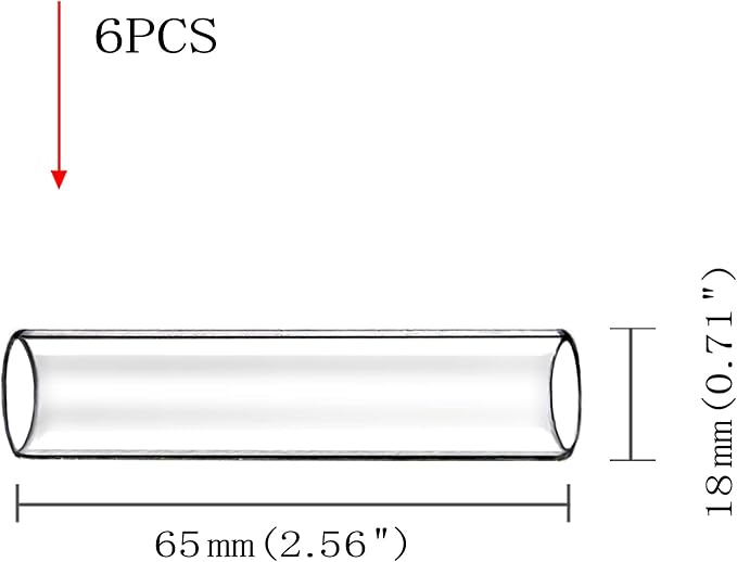 6-Tube Glass Breeding Tube & Shelter Aquarium Fish Tank Pipe Decor