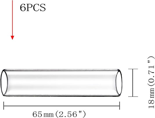 6-Tube Glass Breeding Tube & Shelter Aquarium Fish Tank Pipe Decor