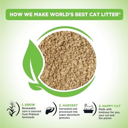 World's Best Cat Litter, Comfort Care, Unscented, Odor Control, 15 lb Bag