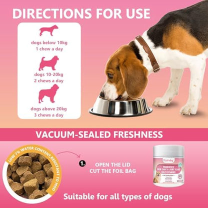 26-in-1 Dog Multivitamin Chews – Glucosamine, MSM