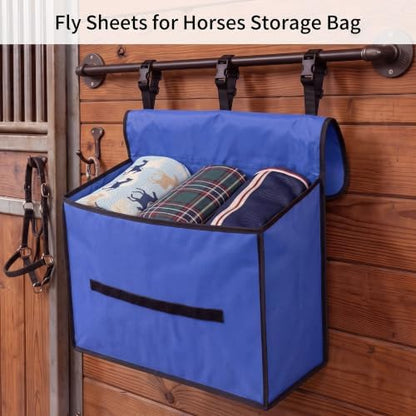 Horse Blanket Storage Bag for Fly Sheets, Blue, 23 x 19 x 9 in
