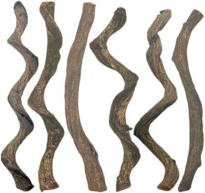 BNOSDM Reptile Forest Climbing Branch Decor 6PCS Crested Gecko Climb Wood Natural Branches Tree for Snake Frog Chameleon Spider Bearded Dragon Terrarium Habitat Tank Accessories