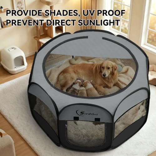 Siedihit Playpen for Extra Large Dog Cat, Dogs Tent Crate Cage