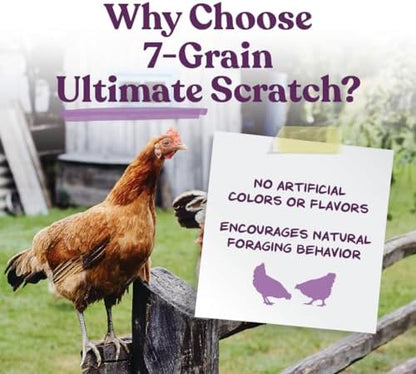 Manna Pro 7-Grain Ultimate Chicken Scratch Treat, Non-GMO, 10 lb Bag