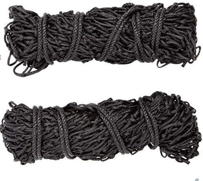 Majestic Ally 2 pcs Ultra Slow Feed 1.5"x1.5" Holes 40” Hay Net for Horses and livestocks (Black)