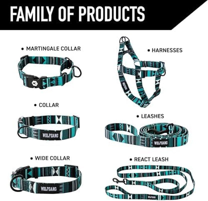 Wolfgang 1 Inch Venture Dog Leash Westernsky Print Large