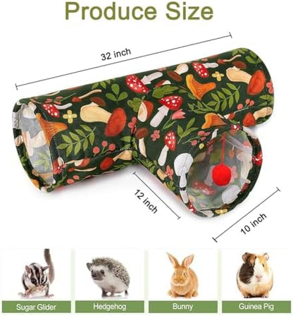 3 Way Washable Rabbit Hideout Toys, Guinea Pig Tunnels & Tubes