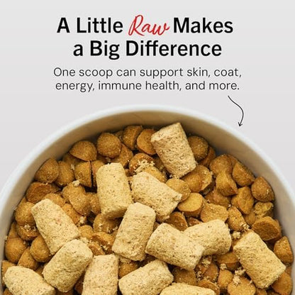 Stella & Chewy's Freeze Dried Raw Meal Mixers – Crafted for Puppies – Grain Free, Protein Rich Perfectly Puppy Beef & Salmon Recipe – 18 oz Bag