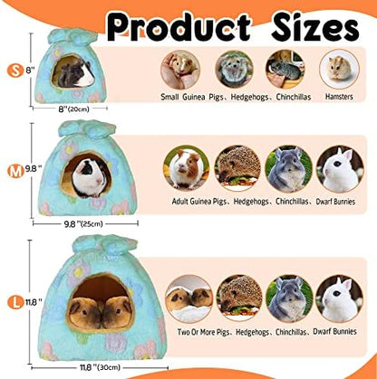 Guinea Pig Bed, Hideout House for Small Animals, Warm & Cozy