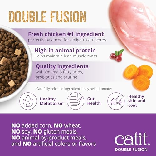 Catit Recipes Double Fusion Indoor Cat Food - 10 lb