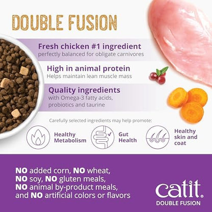Catit Recipes Double Fusion Indoor Cat Food - 10 lb