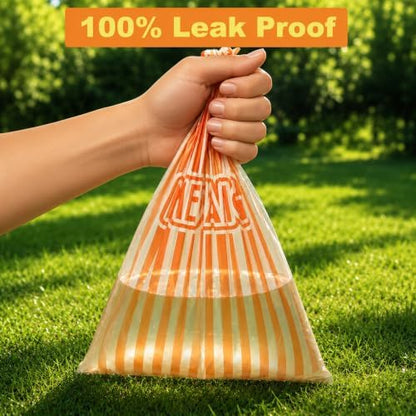 MEWANG Poop Bags for Dogs,Leak-Proof & Durable Pet Waste Bags, 9"x13", Citrus scented, Suit for Large, Medium, and Small Dogs, Cats, and Other Pets, 240 Count (orange)