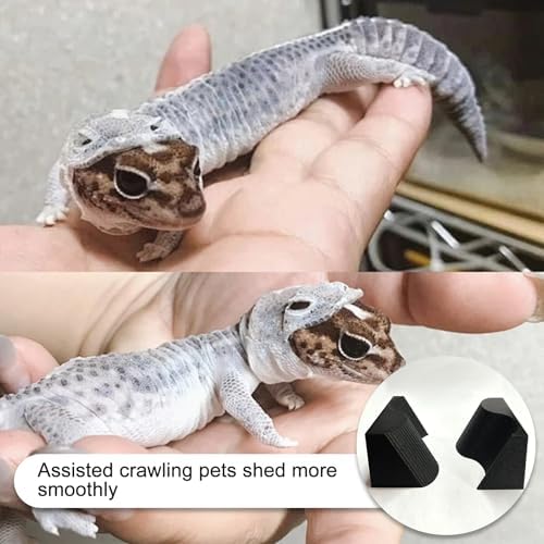 Reptile Shedding Aid Tool,Bearded Dragons Rubbing Stone,Bearded Dragon Accessories for Stuck Skin Removal,Physical Shedding Helper to Promote Natural Peeling for Bearded Dragons,Snake,Lizard(2PCS)