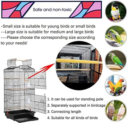 20Pcs Sand Perch Covers for Bird - Bird Perchs Covers 7.5" Long x 3/8" Diameter Bird perches for Parakeets, Lovebirds, Parrotlets, Canaries and Other Small Birds (Yellow, 20pcs 7.5" x 0.43")