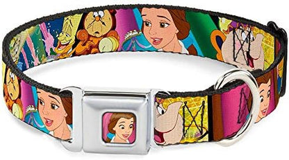 Buckle-Down Seatbelt Buckle Dog Collar - The Little Mermaid Under the Sea Scenes - 1" Wide - Fits 11-17" Neck - Medium