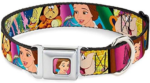Buckle-Down Seatbelt Buckle Dog Collar - The Little Mermaid Under the Sea Scenes - 1" Wide - Fits 11-17" Neck - Medium