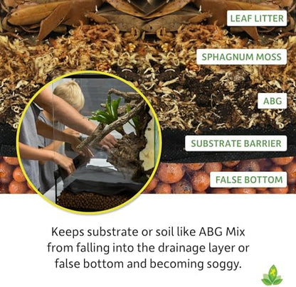 Josh's Frogs Terrarium Substrate Barrier (24"x18")