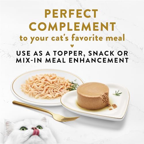 Purina Fancy Feast Appetizers Chicken in Tuna Broth Topper, 10 Ct, 1.1 oz
