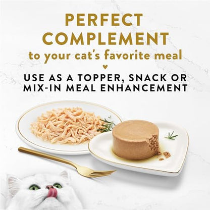 Purina Fancy Feast Appetizers Chicken in Tuna Broth Topper, 10 Ct, 1.1 oz