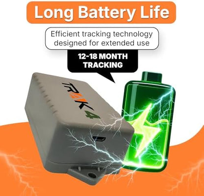 Trak-4 GPS Tracker for Vehicles, Assets, Equipment. Long Battery Life, Waterproof, Global Tracking. Low-Cost Subscription Required.