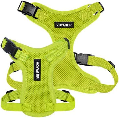 Voyager Step-in Lock Dog Harness - Lime Green, Medium