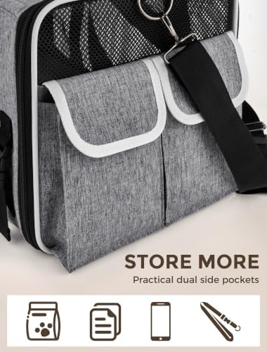 Soft Sided Pet Carrier, Travel Friendly, Small to Medium Cats 15 lbs
