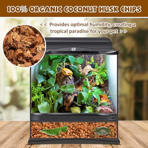 Legigo 2 Pack Coconut Husk for Reptiles, Natural Coconut Fiber Substrate