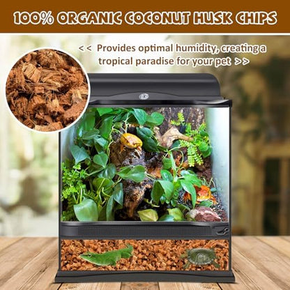 Legigo 2 Pack Coconut Husk for Reptiles, Natural Coconut Fiber Substrate