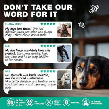 Probiotics for Dogs Gut & Digestive Health, Itchy Skin & Yeast Support