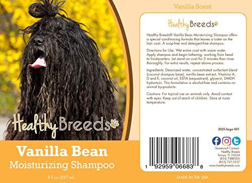 Healthy Breeds Bergamasco Vanilla Bean Moisturizing Shampoo 8 oz