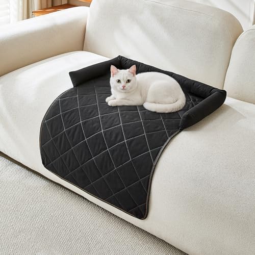 Cooling Dog Bed Mats with Neck & Head Support, 31.5 x 23.62 inch Black