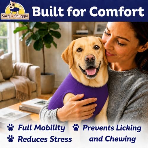 Surgi Snuggly Dog Surgery Recovery Suit, Cone Alternative, Spay/Neuter XL