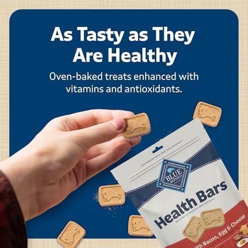 Blue Buffalo Health Bars Bacon Egg & Cheese Mini Dog Biscuits, 12 ct