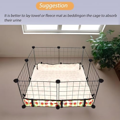 Guinea Pig Cage Liner，Washable Waterproof Oxford Cloth Cage Liners for Small Animals,Hamster Chinchilla Hedgehog Rabbit and Other Small Animals Not Include Cage(24x24 inches)