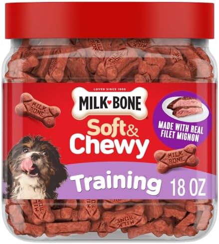 Milk-Bone Soft & Chewy Dog Training Treats, Mini Size, 18 Oz. Bag