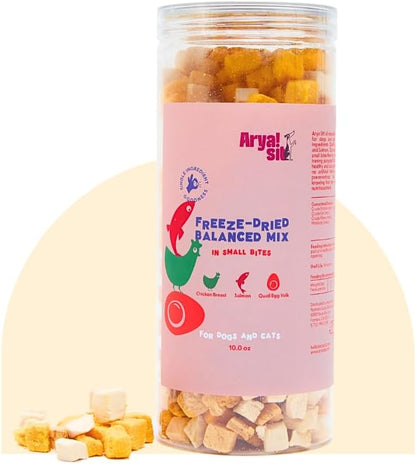 Arya Sit! - Freeze-Dried Single Ingredient Dog Treats & Food Topper (Balanced Mix)