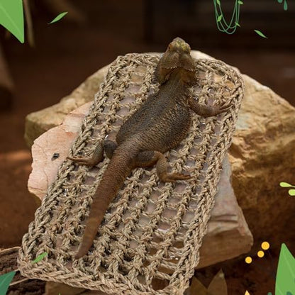 Silkfly Large Beard Dragon Hammock, 15.7 x 7.8 Inch, Rectangle, Brown